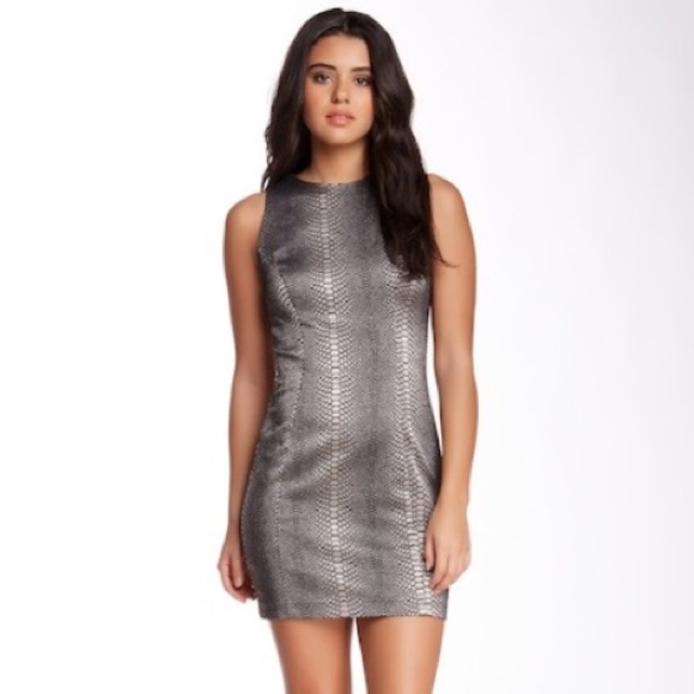Whitney Eve White Russian Metallic Dress  Size XS